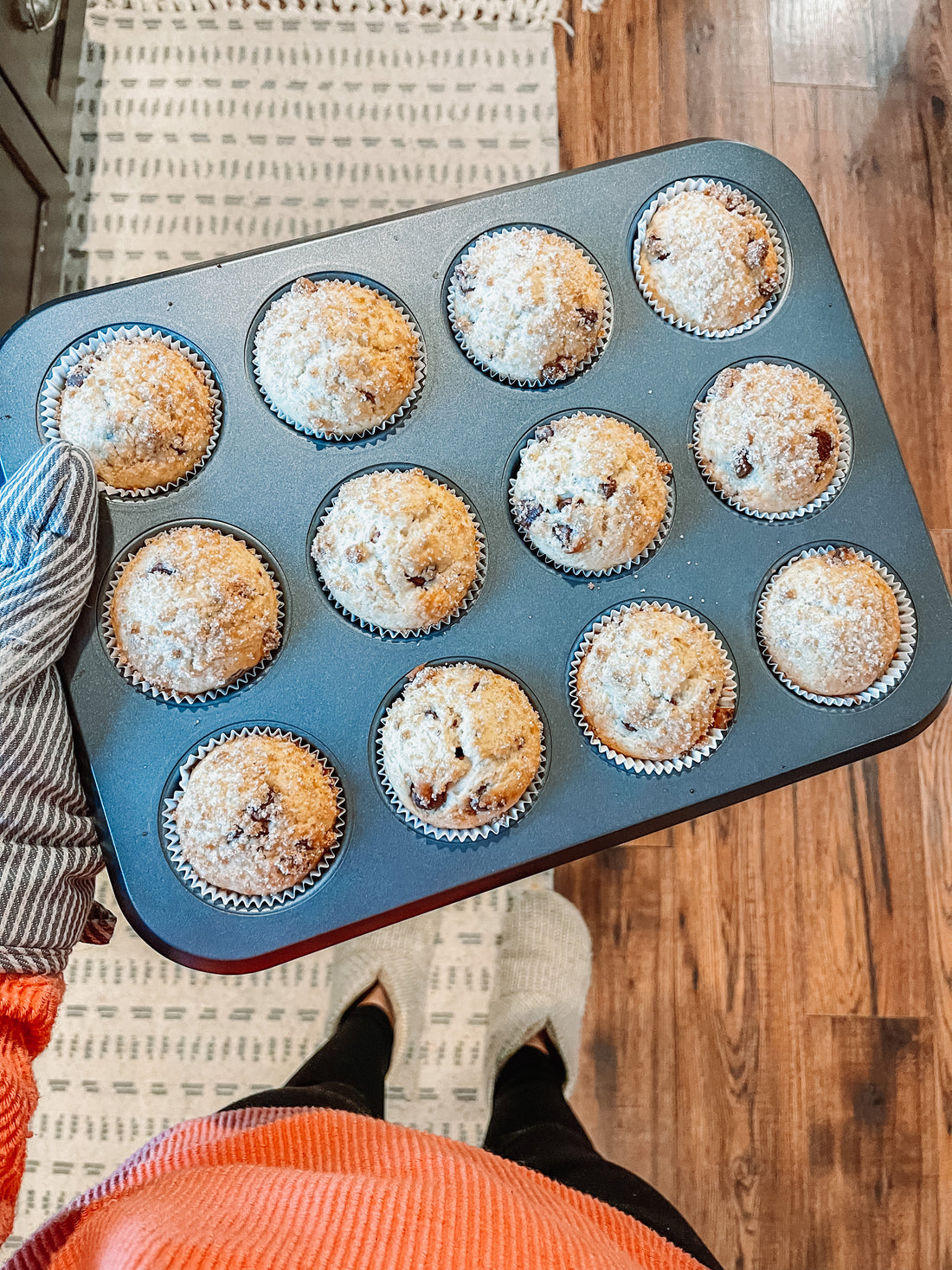 Morning Muffins: Chocolate Chip and Cinnamon Crumble Recipes