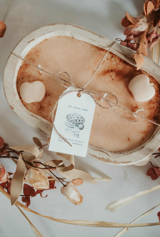 00 Hot Apple Pie - Dough Bowl Candle - PRE-ORDER