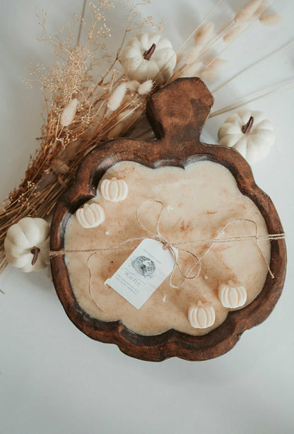 00 Pumpkin Pecan Waffle - Pumpkin Shaped Dough Bowl - PRE-ORDER